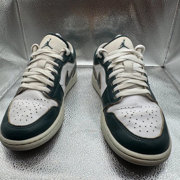 Size 7.5 Air Jordan 1 Oxidized Green White Mens Athletic Sneaker FQ7687-300 - Picture 3 of 10